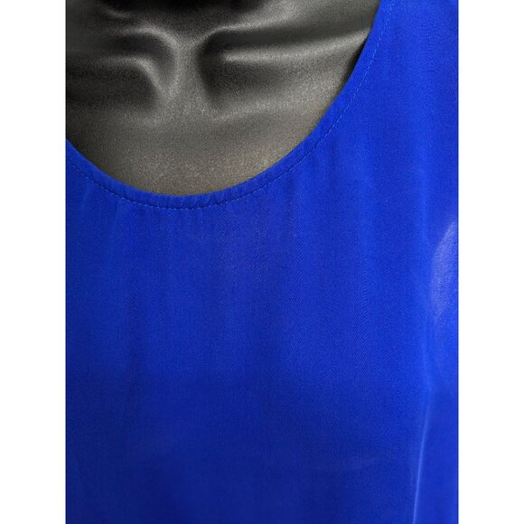 Haute Hippie Sheer Blouse Women Size L 100% Slik Slouch Open Back Preppy Office - Picture 8 of 15